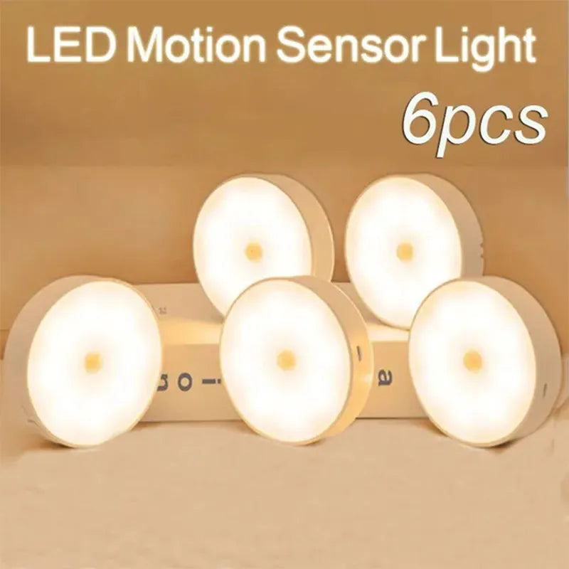 Motion Sensor LED Night Light USB Rechargeable